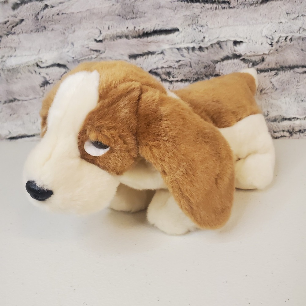 TY BEANIE BUDDY TRACKER BASSET HOUND DOG 12" Bean Filled Puppy 1998